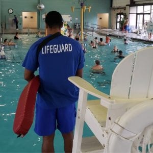 Lifeguard on duty at the Y - Water Safety