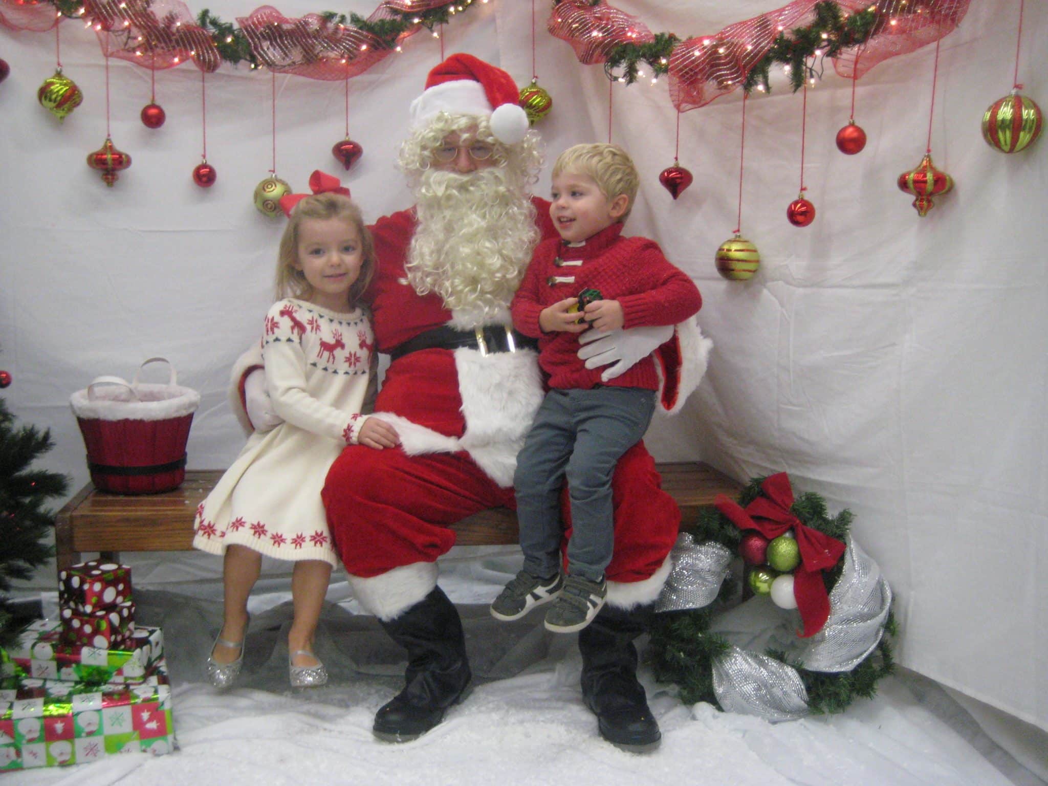 Kids enjoy visiting with Santa at Winter Fest at the YMCA!