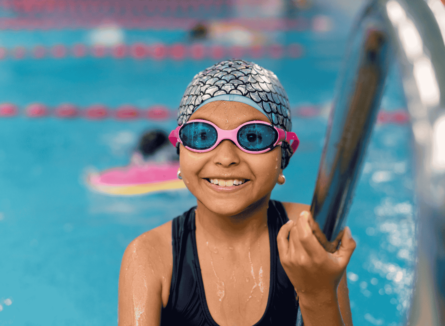 Swim lessons at the YMCA teach lifesaving water safety skills.